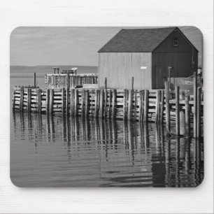 Hall's Hafen B&amp;W Mousepad
