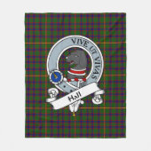 Hall Clan Abzeichen Tartan Kariert Fleecedecke (Vorderseite)
