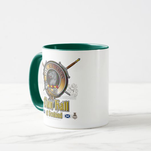 Hall-Clan-Abzeichen Tasse (Vorderseite Links)