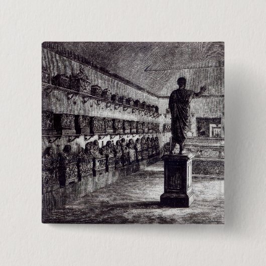 Hall des Arringatore, Etruscan Museum Button (Vorderseite)