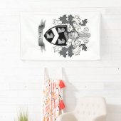 Hall-Familienwappen-Wappen Banner (Insitu)