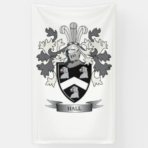 Hall-Familienwappen-Wappen Banner