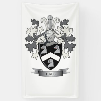Hall-Familienwappen-Wappen Banner