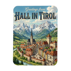 Hall in Tirol Österreich Magnet