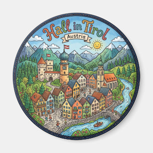 Hall in Tirol Österreich Magnet