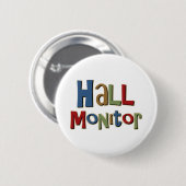 Hall-Monitor bunt Button (Vorne & Hinten)