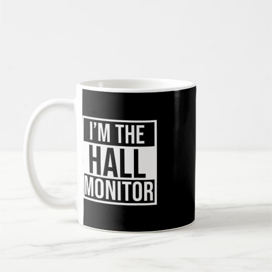 Hall-Monitor-Geschenk an Schüler zurück Kaffeetasse (Links)