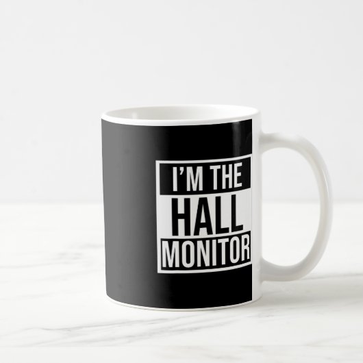 Hall-Monitor-Geschenk an Schüler zurück Kaffeetasse (Rechts)