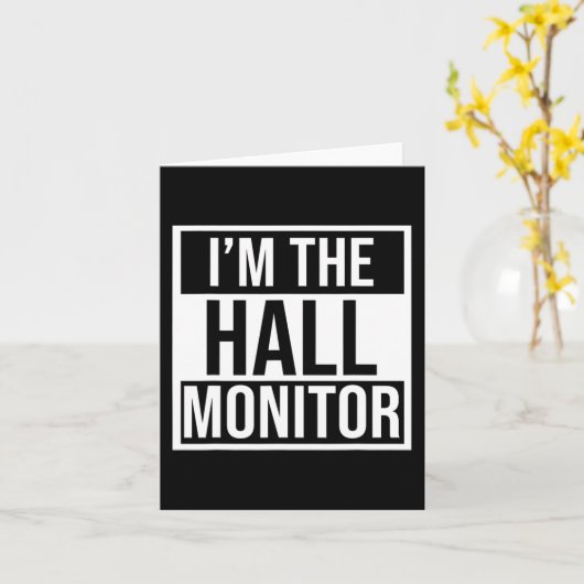 Hall-Monitor-Geschenk an Schüler zurück Karte (Gelbe Blume)