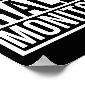 Hall-Monitor-Geschenk an Schüler zurück Poster (Ecke)