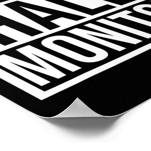 Hall-Monitor-Geschenk an Schüler zurück Poster (Ecke)