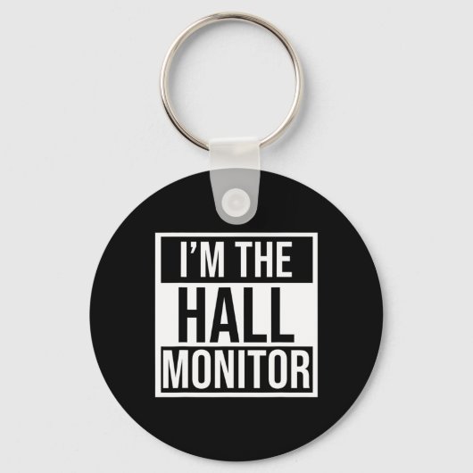 Hall-Monitor-Geschenk an Schüler zurück Schlüsselanhänger (Vorderseite)