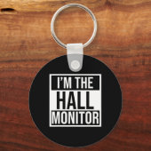 Hall-Monitor-Geschenk an Schüler zurück Schlüsselanhänger (Vorderseite)