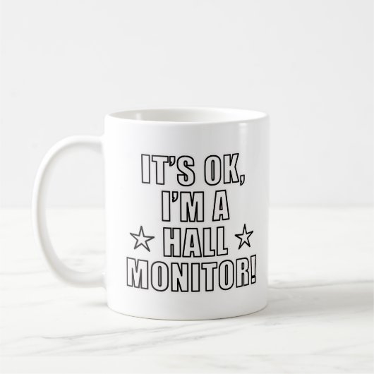 Hall-Monitor Kaffeetasse (Links)