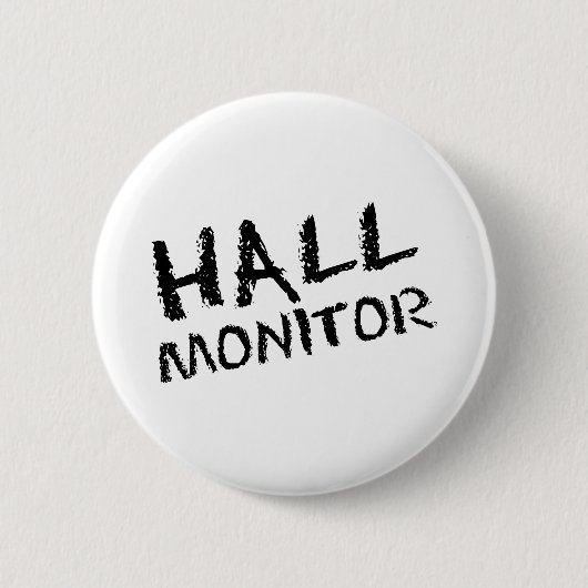 Hall-Monitor-Schwarzes Button (Vorderseite)