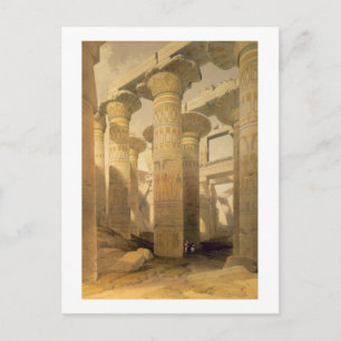 Hall of Columns, Karnak, from "Egypt and Nubia", V Postkarte