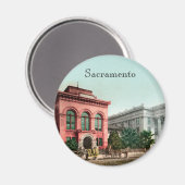 Hall of Platten Vintag California Magnet (Vorderseite/Rückseite)