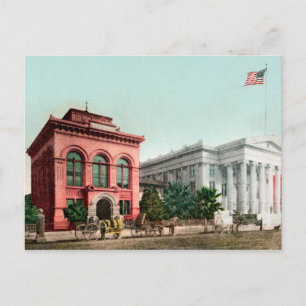 Hall Of Records Vintage Kalifornien Postkarte