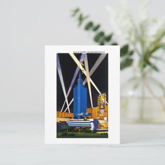 Hall of Science, Chicago World's Fair Postkarte (Stehend Vorderseite)