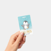 Hall Pass Niedlichen Pinguin-Klassenlehrer Ausweis (Handheld)