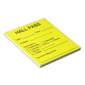 Hall Pass Pad Notizblock (angewinkelt)