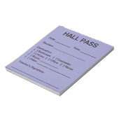 Hall Pass Pad (Sky) Notizblock (Rotiert)
