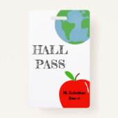 Hall-Pass Personalisiert Ausweis (Vorderseite)