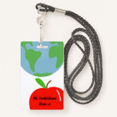 Hall-Pass Personalisiert Ausweis (Rückseite mit Schlüsselband)