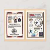 Hallam Wizard - Hafnium Element Postkarte (Rückseite)