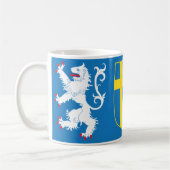 HALLAND Coat of Arms Coffee Cup. Kaffeetasse (Links)