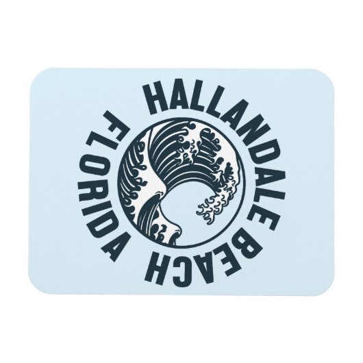 Hallandale Beach, Florida Magnet (Horizontal)
