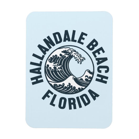 Hallandale Beach, Florida Magnet (Vertikal)
