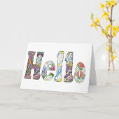 Hallarte Karte (Gelbe Blume)