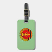 Halle, DDR Gepäckanhänger (Vorderseite vertikal)