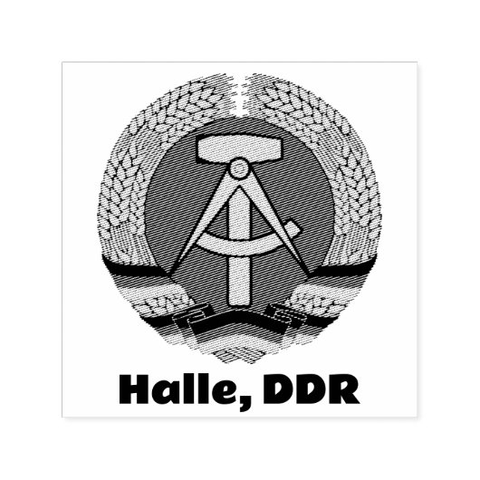 Halle, DDR Permastempel (Design)