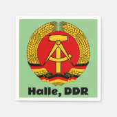 Halle, DDR Serviette (Vorderseite)