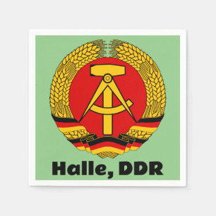 Halle, DDR Serviette