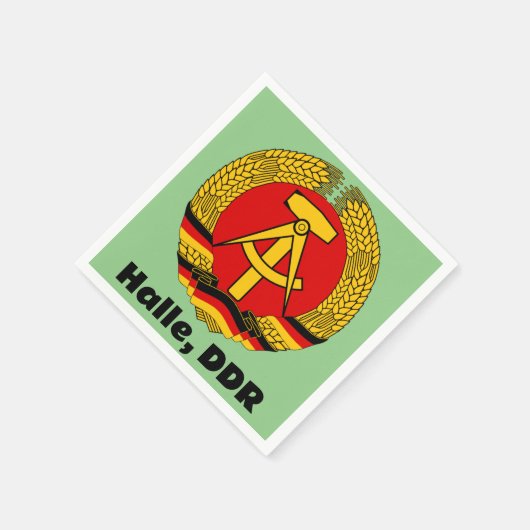 Halle, DDR Serviette (Ecke)