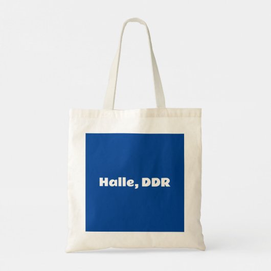 Halle, DDR Tragetasche (Rückseite)