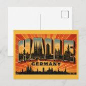 Halle Deutschland Marktkirche Postkarte (Vorne/Hinten)