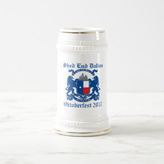 Halle-Ende Dallas Oktoberfest Stein 2017 Bierglas