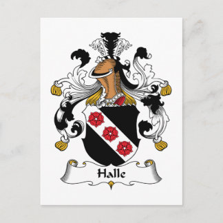Halle Familienwappen Postkarte