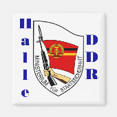 Halle, Ostdeutschland Stasi Magnet DDR (Vorne)