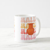 Halle Retro Name Töpferei Hobby Kaffeetasse (VorderseiteRechts)