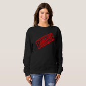 Halle Saale Hello Briefmarke Idee Sweatshirt (Vorne ganz)