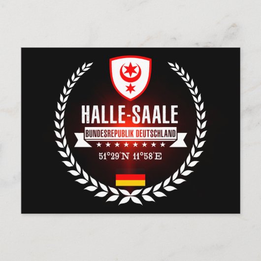 Halle-Saale Postkarte (Vorderseite)