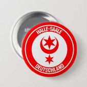 Halle (Saale) RundEmblem Button (Vorne & Hinten)