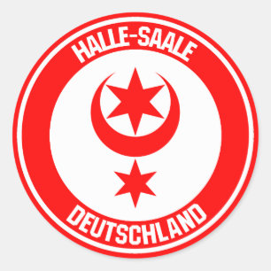 Halle (Saale) RundEmblem Runder Aufkleber