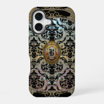 Halleesham Eleganter Damast-Monogramm