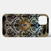 Halleesham Pattern II Elegante Monogram Tough Case-Mate iPhone Hülle (Rückseite (Horizontal))